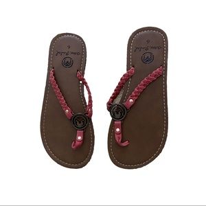 Women’s Flip Flops size 6.  Color is close to a fuchsia.